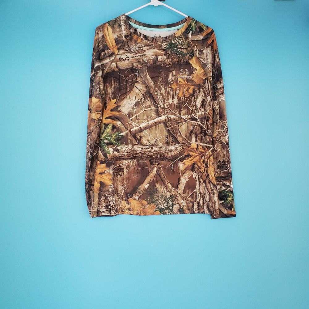 Realtree Camo Top Women's Size Medium (8-10) Long Sleeve Hunting